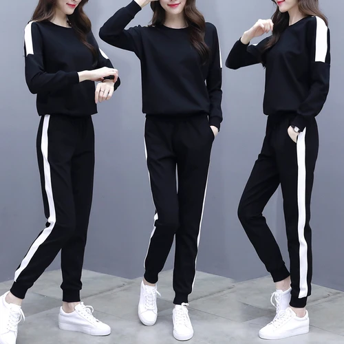 

Casual Tracksuit Women Two Piece Set Spring Autumn New Ensemble Femme Deux Pieces Year-old Female Costume Conjunto Feminino