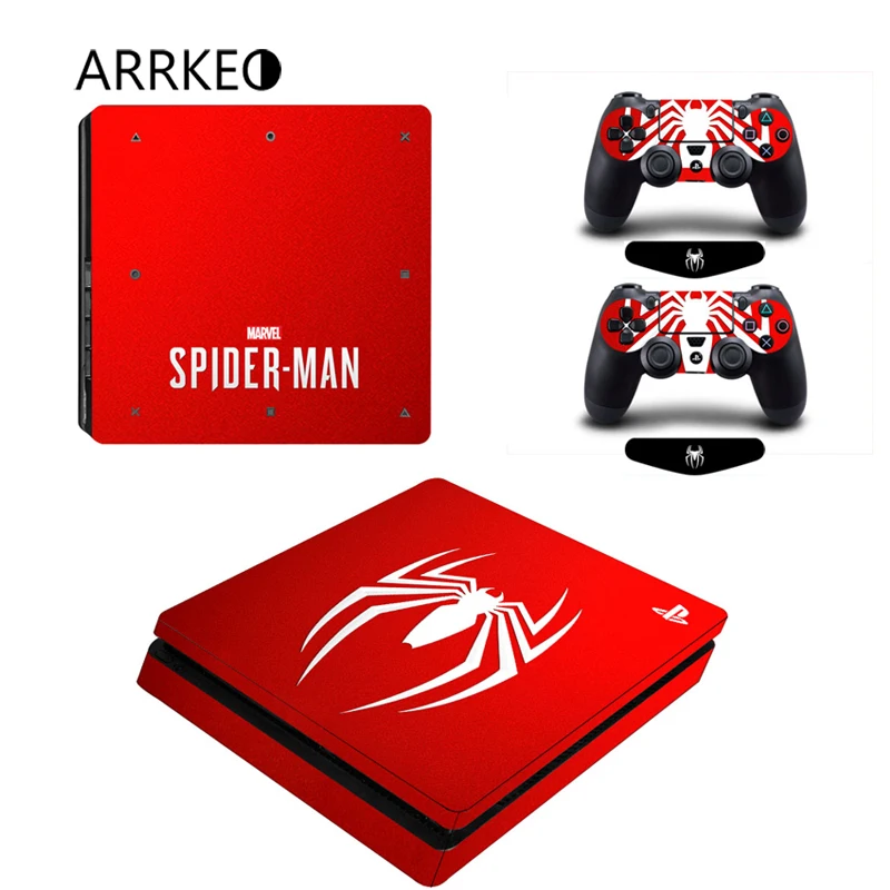 ARRKEO популярные игры Человек паук винил крышка PS4 тонкий кожи Стикеры для sony