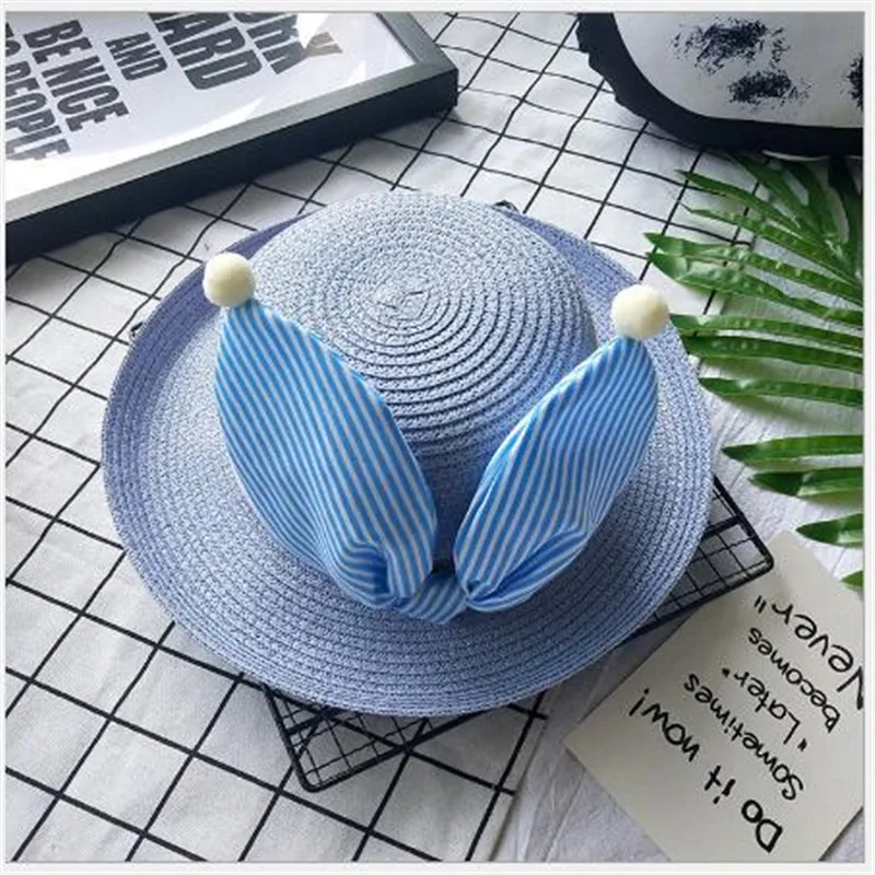 2018 новая детская соломенная шляпа в Корейском стиле с милым бантом отбортовки