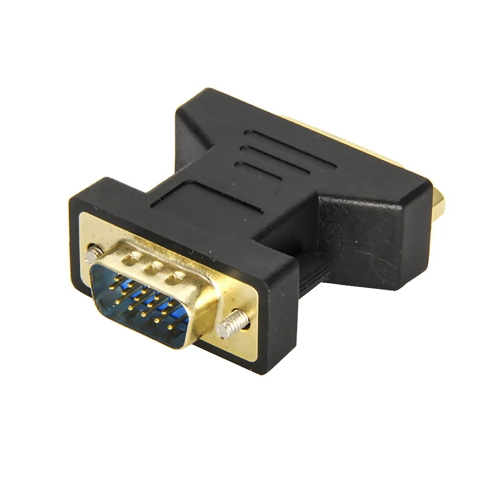 Легко установить видео адаптер DVI 24 + 5 к VGA портативный стабильный сигнал