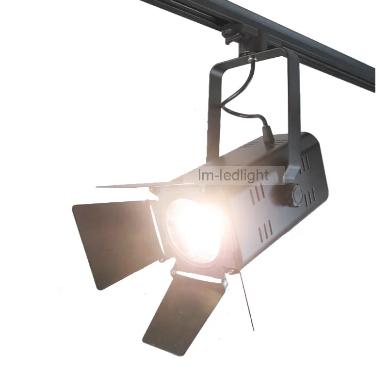 free ship 30W track light fixture black white spot rail replace 300W Halogen Warm/ neture/cold White cob led 10pcs | Лампы и освещение