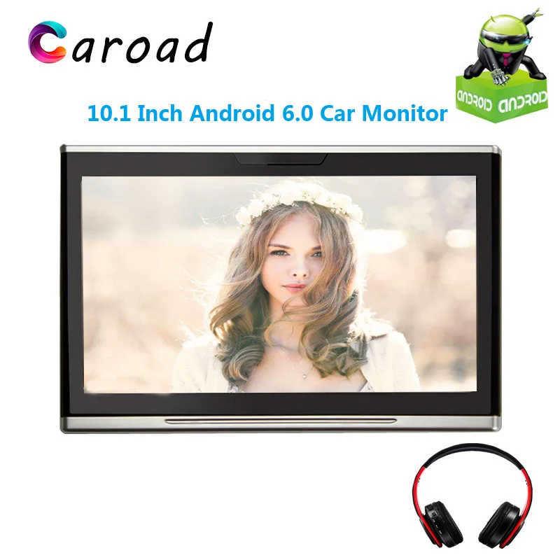 Caroad 10 1 дюймовый Android 6 0 IPS сенсорный экран автомобильный монитор на подголовник HD