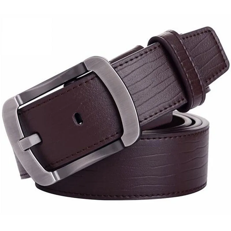 2016 Fashion Cow Genuine Leather 2016 New Men Fashion Style Male Belts For Men Pin Buckle Size 105-125cm