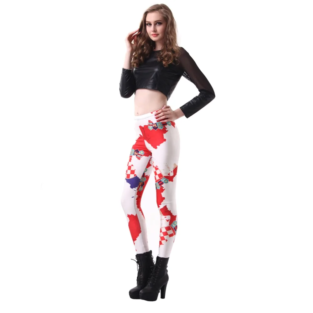 Эластичные повседневные штаны женские леггинсы с 3D Цифровым принтом в виде