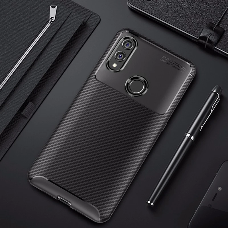 Чехол из углеродного волокна для Honor 10 lite, 360 противоударный силиконовый чехол для телефона Huawei P Smart /Honor10 Lite, чехол-бампер