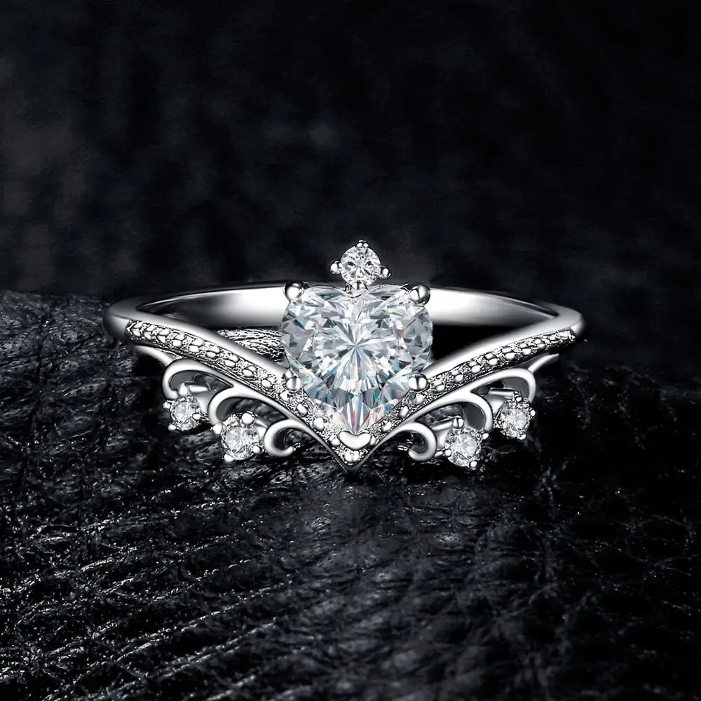 Ювелирные изделия CZ Solitaire Обручальное кольцо 925 пробы серебряные кольца для женское кольцо на юбилей Свадебные Кольца из серебра 925 пробы, ювелирные изделия