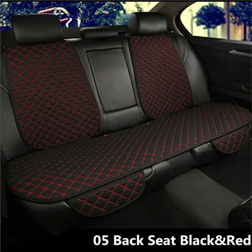 1set Back BlackRed Льняной Чехол-протектор на автомобильное сиденье переднее заднее сиденье задняя подушка коврик со спинкой для авто автомобильный интерьер грузовик внедорожник или фургон - Название цвета: 1set Back BlackRed