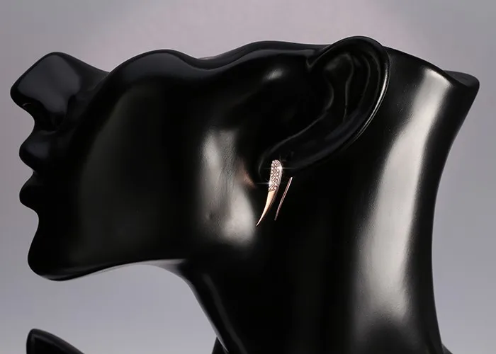 ORSA JEWELS новые экологичные красивые серьги цвета розового золота для женщин, серьги с микро покрытием CZ для девочек и женщин OE121
