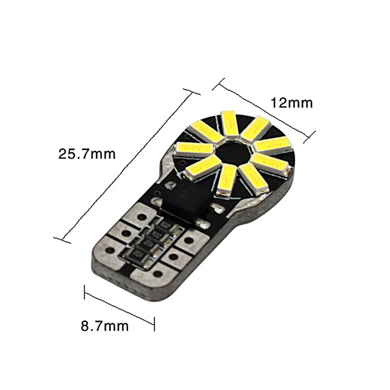 KEYECU 4 шт. супер яркий белый T10 194 168 W5W 3014 18SMD Canbus без ошибок светодиодные лампы|lamp