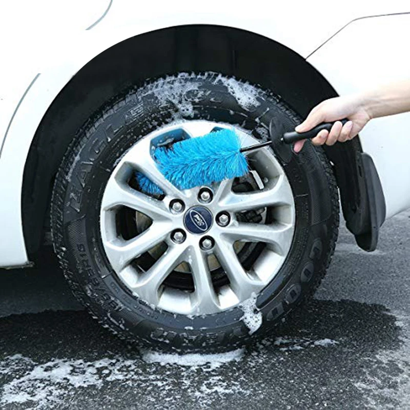Автомобильная изогнутая щетка для шин автомойки чистящие инструменты