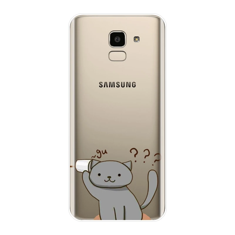 Силиконовый чехол для телефона Samsung Galaxy J4 J6 J8 Plus J2 J5 J7 Prime J3 2015 2016 2017 милый мягкий