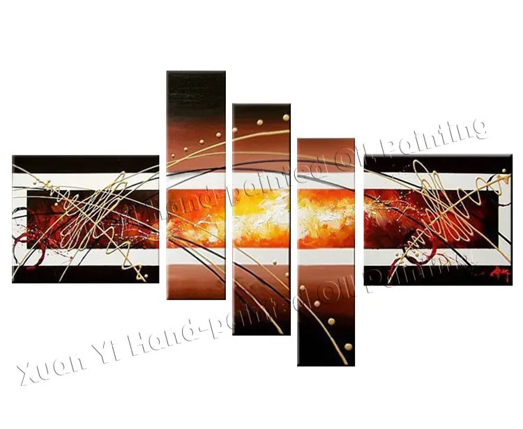 Высокое Качество ручная роспись Группа Триптих настенные картины Домашний Декор