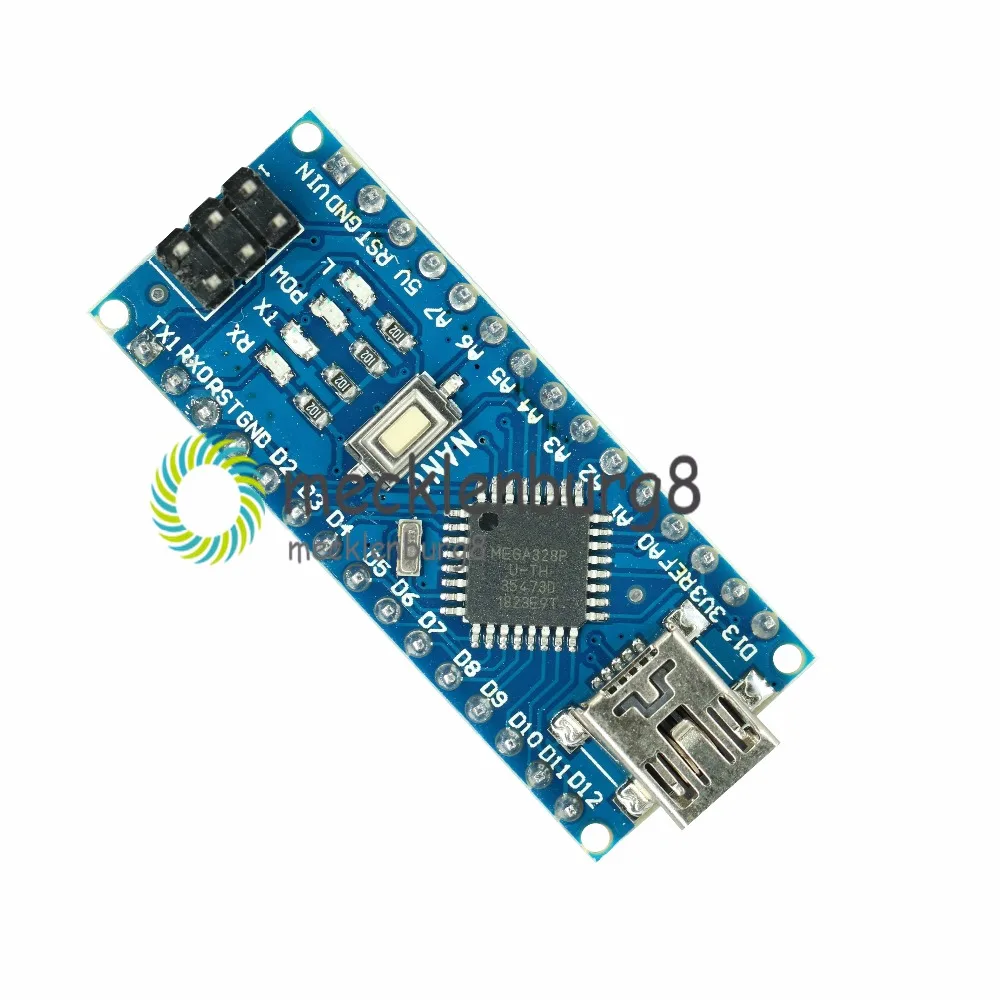 MINI USB NANO V3.0 CH340 CH340G 5V 16M Atmega328 ATmega328P Micro Controller Board Module for Arduino Nano 3.0 MEGA328 Pro Mini |