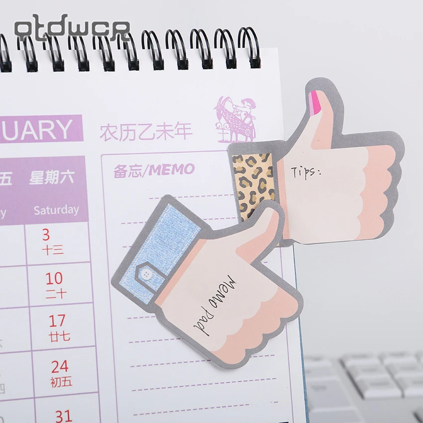 Милые мини Thumbs Up Memo Pad наклейки декоративные для дневника скрапбукинга школьные