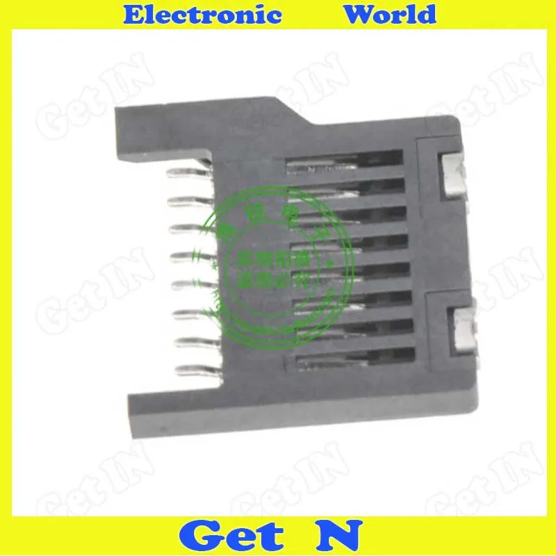 100pcs All Plastic TF Card Holder Easy Type Micro SD Connector Socket | Обустройство дома