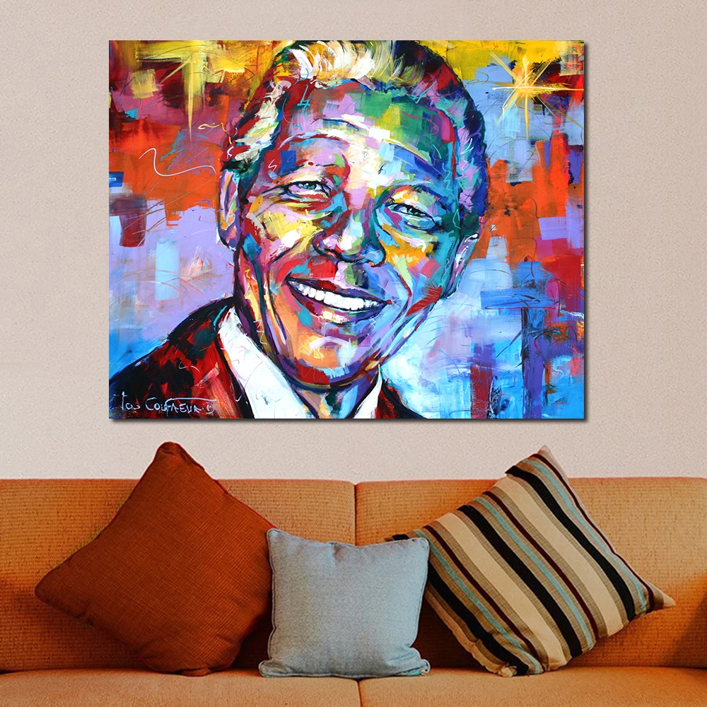 Фигурка JQHYART, картина маслом, холст, искусство, домашний декор, настенные картины для гостиной, современная картина без рамки