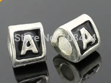 Бусина Шарм Алфавит с большим отверстием для браслета|beads charms|big holefor diy |