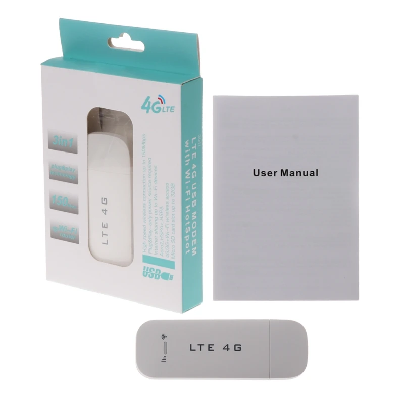 4G LTE USB-модем сетевой адаптер с точкой доступа Wi-Fi SIM-карта беспроводной