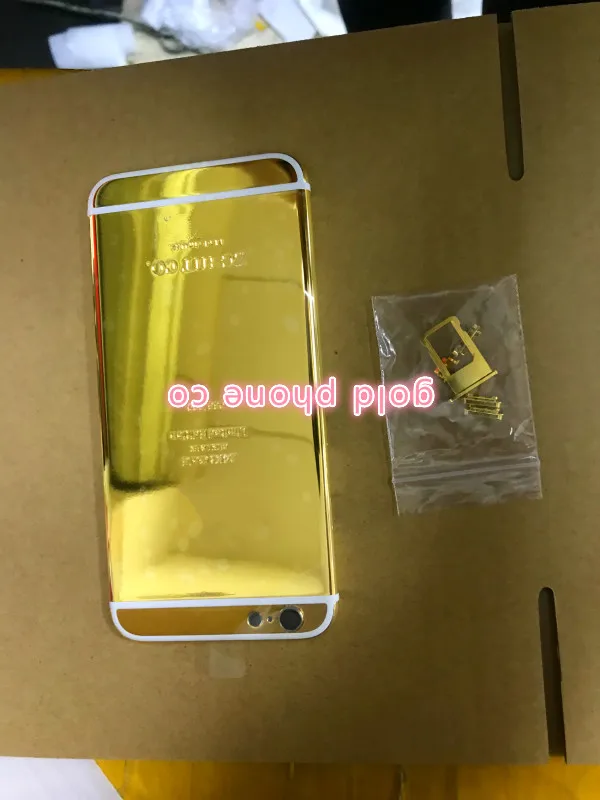 Новинка 100% года зеркальная задняя крышка корпуса с золотистым покрытием 24k для
