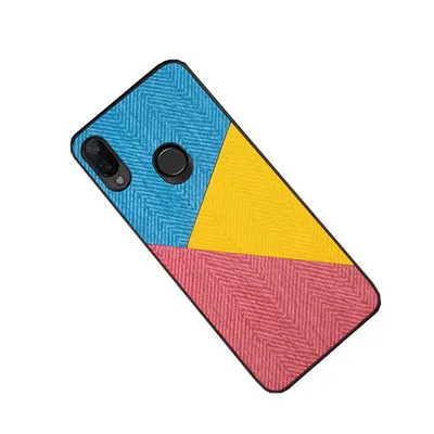 Для xiaomi redmi note 7 Чехол Мягкий ТПУ Край + твердая ткань текстура модный защитный