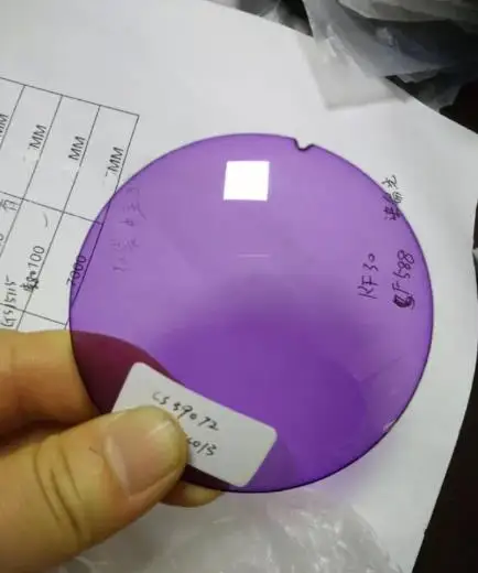 PURPLE SPEIKE индивидуальные тонированные porlarized линзы антибликовое Асферические близорукость солнцезащитные очки линзы UV400 - Цвет линз: PURPLE