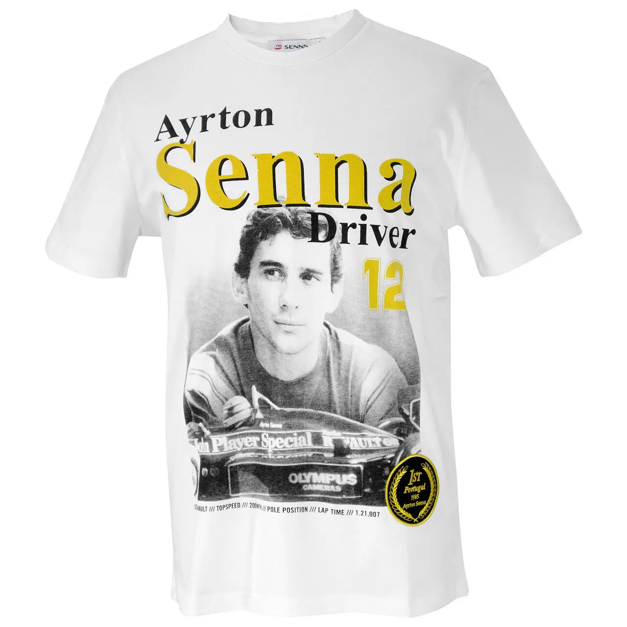 Ayrton Senna T-Shirt 1st Win 1985, дешевая хлопковая футболка с короткими рукавами, новинка, модная летняя футболка