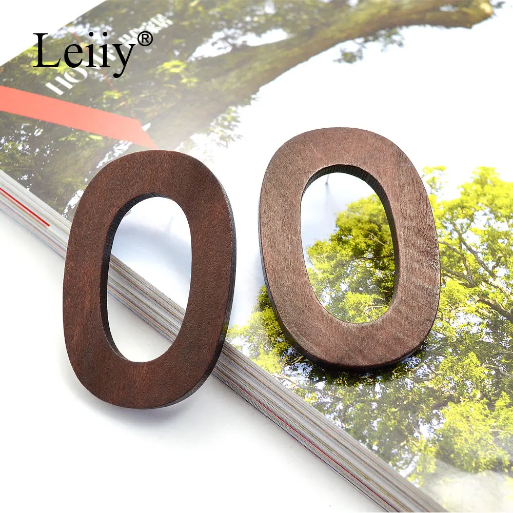 LEIIY 2 Цвет натурального дерева серьги стержня для Для женщин Леди Элегантный