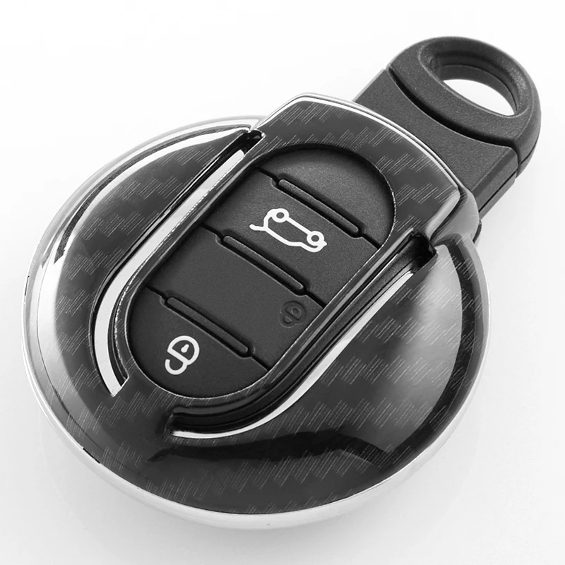 Автомобильный чехол для ключа из АБС углеродного волокна держатель BMW Mini Cooper One S