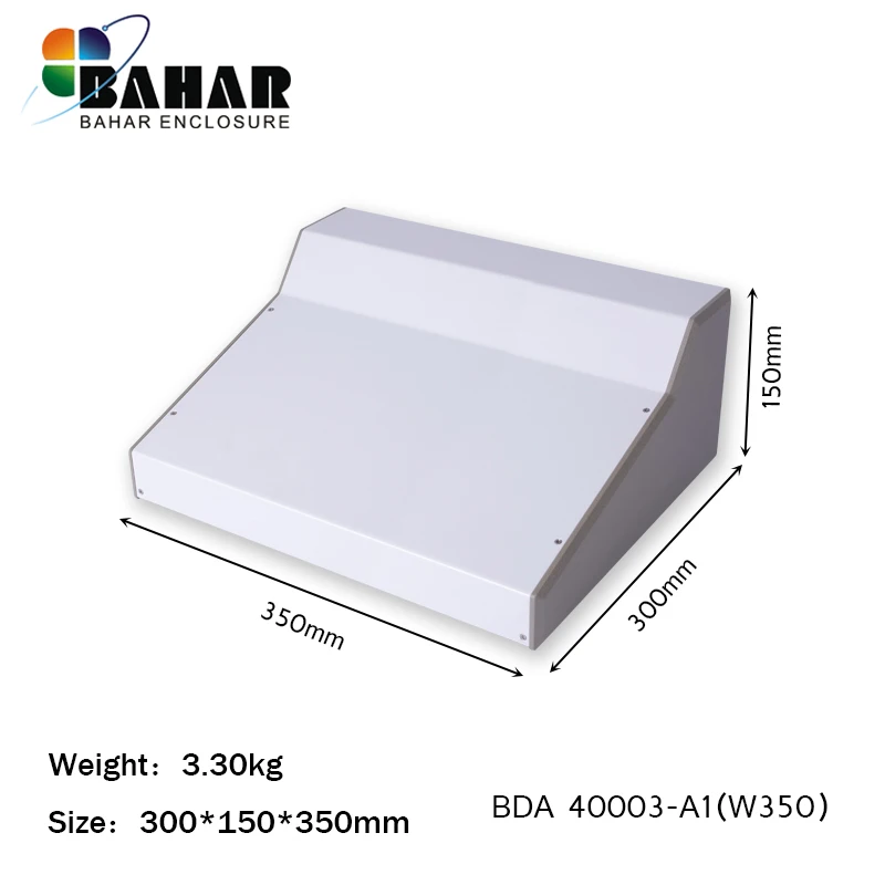 BDA40003-A1(W350) Bahar Железный страховочный кожух коробка для электронного металлического проекта Корпус Пластмассовый для электрооборудования белый проект коробка для электроники - Цвет: BDA40003-A1(W350)