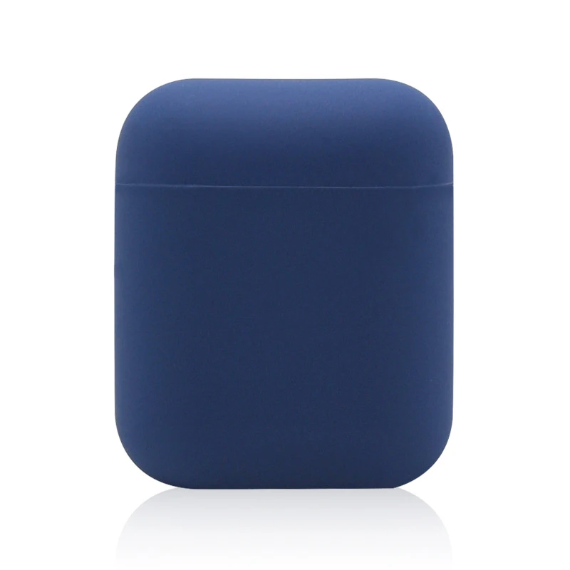 Силиконовый защитный чехол карамельного цвета s для Airpods, мягкий ультра тонкий противоударный защитный чехол для наушников Airpods - Цвет: 24