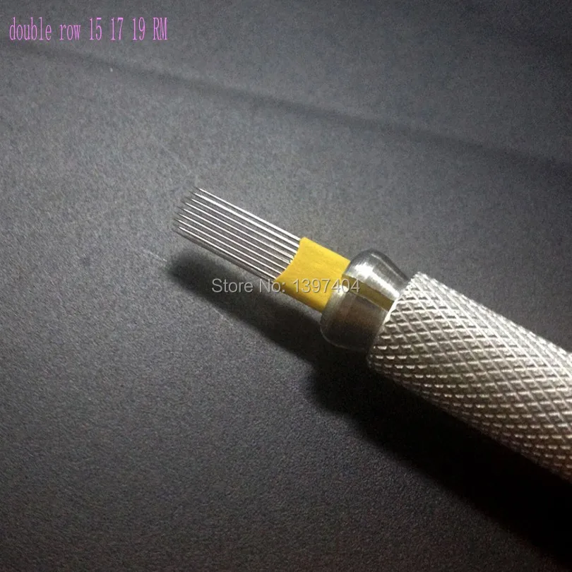 100 шт. лучшее качество Перманентный макияж тату микроблейдинг иглы с размером 15m1