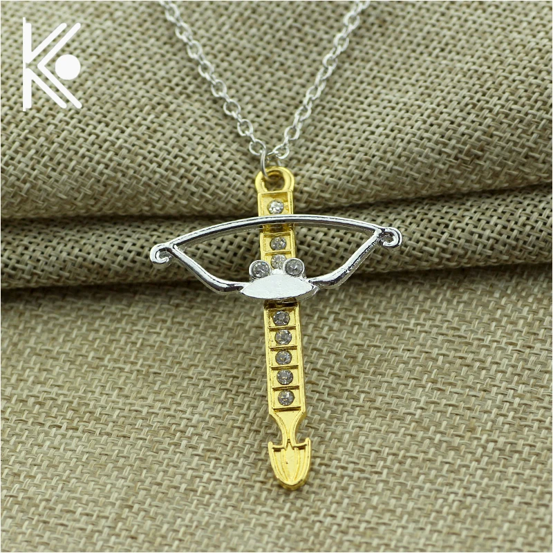 Бесплатная доставка ожерелье из золотого сплава в стиле фильма Ходячие мертвецы