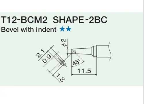 T12 BCM2 Замена паяльник наконечник для формы 2BC PCB ремонт|soldering solder iron tips|replacement soldering