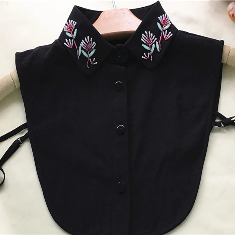 

Beautiful necklace female Pink aquatic flower warm chiffon bust shirt sweater false collar vest female pointed half-shirt