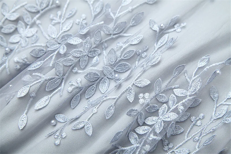 Женские элегантные сексуальные длинные вечерние платья для женщин Vestidos женские дизайнерские осенние платья из тюля с длинным рукавом и вышивкой