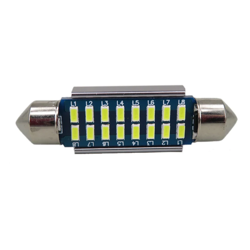 СВЕТОДИОДНАЯ Гирлянда WLJH 2x Canbus 31 мм 36 39 42 SV8 5 C10W C5W Led 3014 SMD 12 В освещение