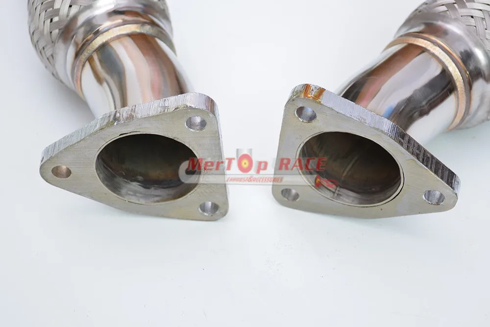 MerTop вниз трубы Testpipe для 350z G35 370z G37 FX35 FX37 Q50 Q60 VQ35HR VQ37HR
