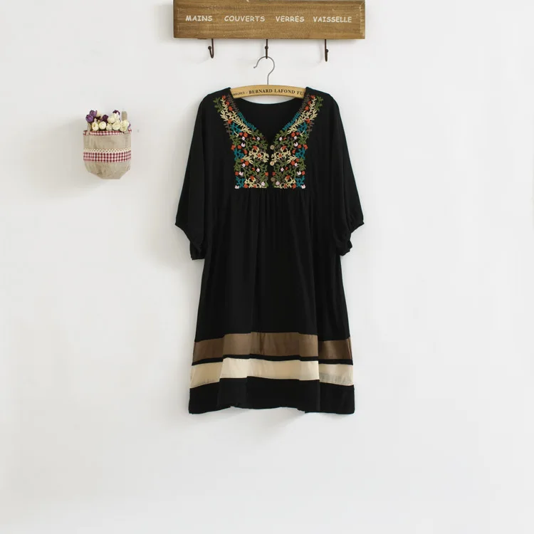 Женское винтажное платье длинное с вышивкой в виде цыпленка 70s 2020|blouse slips|dresses