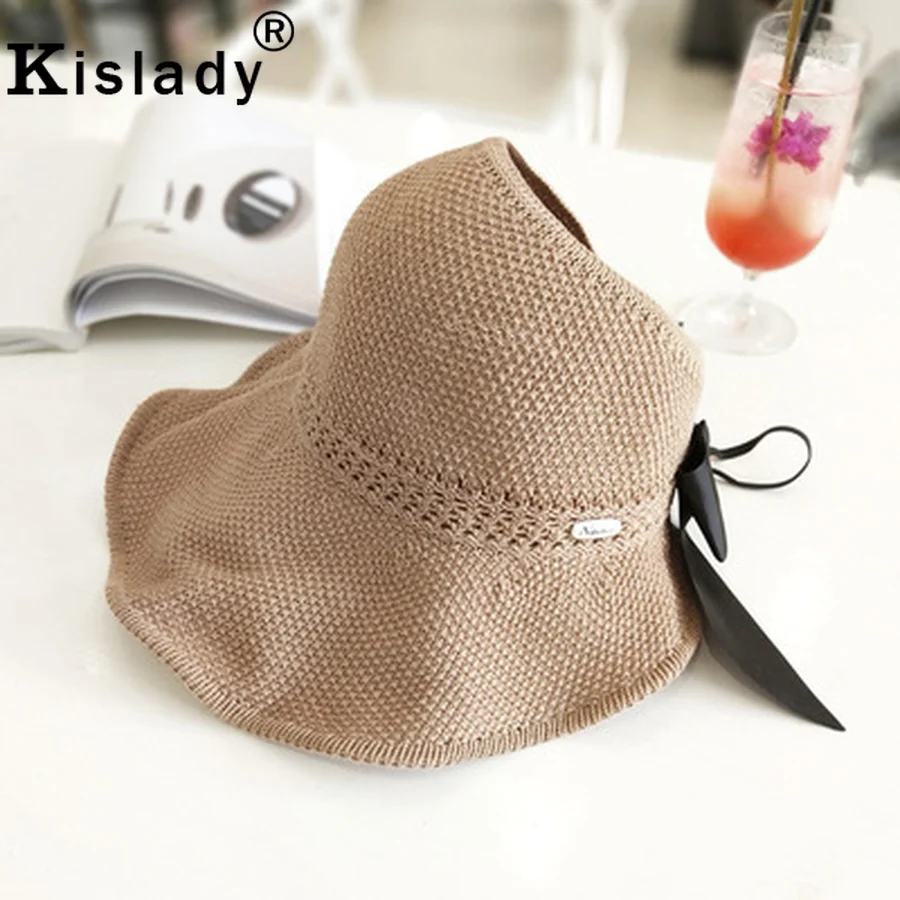 Kislady Пустой Топ складной конский хвост женские летние шапки повседневные