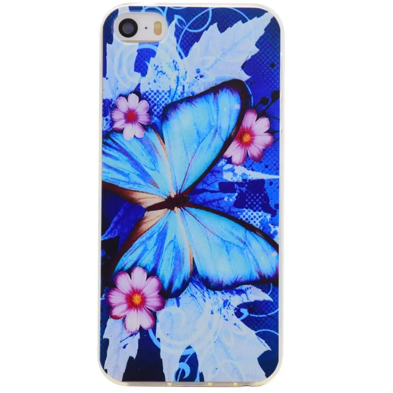 Для iphone 5S SE 5 6 7 Plus Чехол силиконовый чехол милый Кот Цветок сотовый телефон сумка
