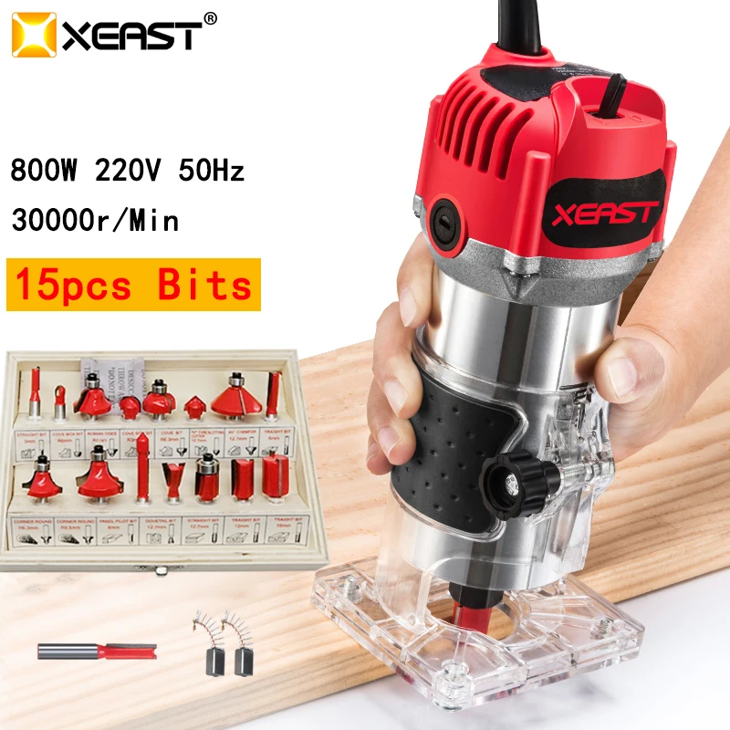 XEAST 800 Вт Электрический триммер для кромок ламината мини фрезерный станок по