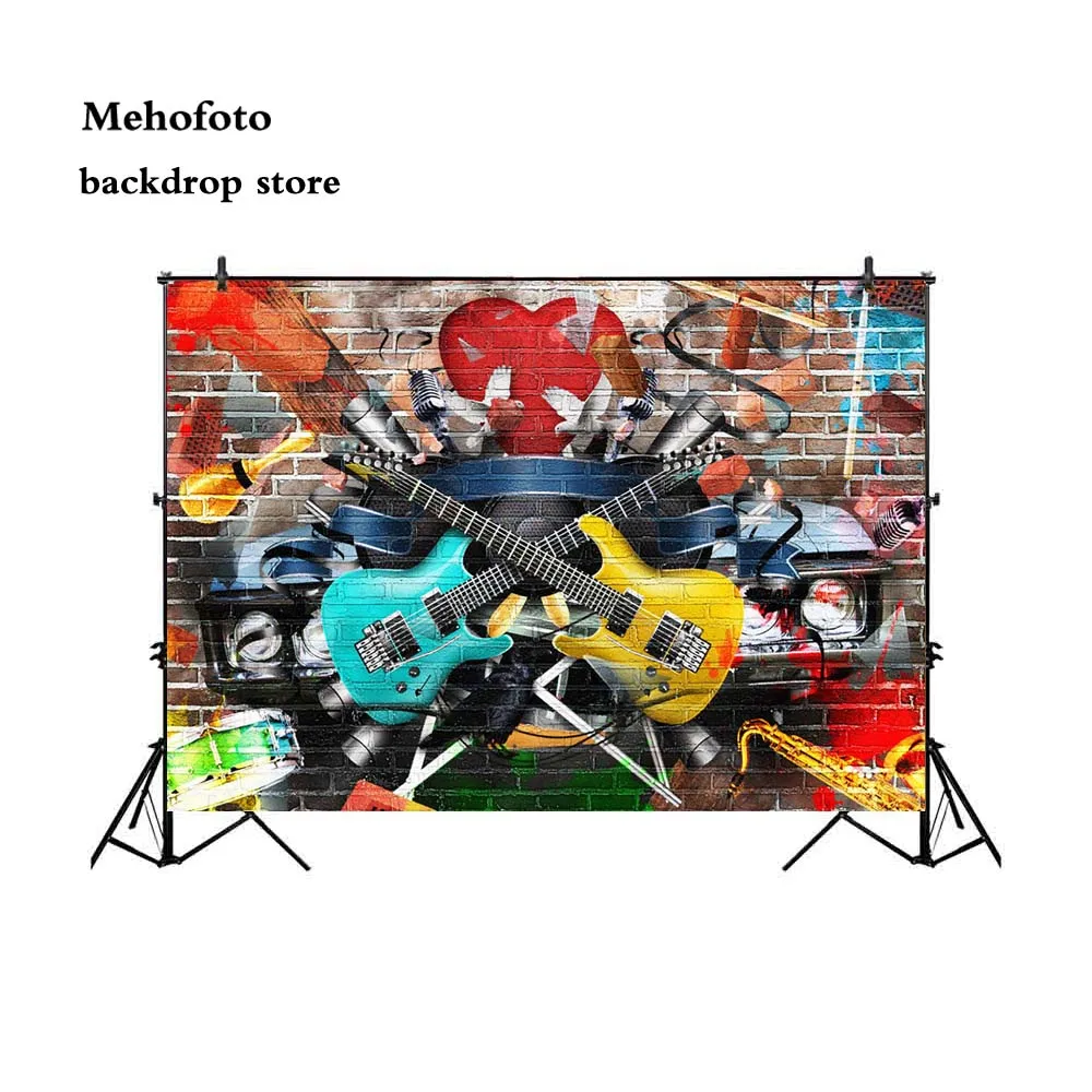 Mehofoto граффити кирпичная стена фон для фотографии хип хоп фото Фон Стенд студия 7X5
