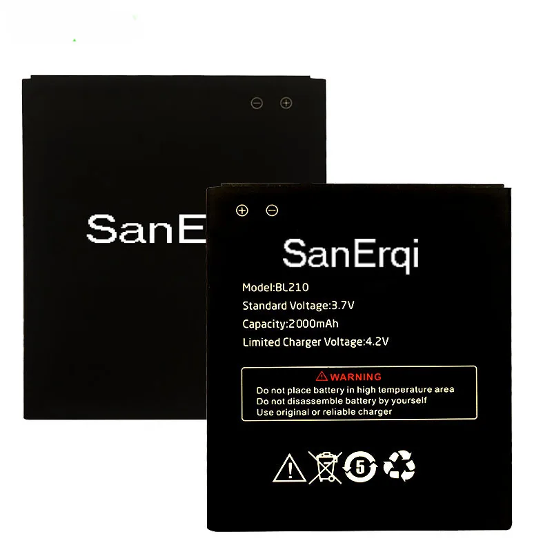 Аккумулятор SanErqi BL210 для Lenovo S820 S650 A536 A606 S658t A656 A766 S820e A770 A368t A750e сменные батареи
