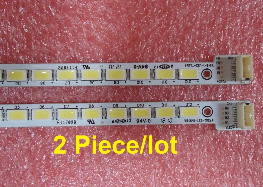 

55" LED strip V546H1-LS2-TLEM4 V546H1-LS2-TREM4 358MM 48LED 2 Piece/lot