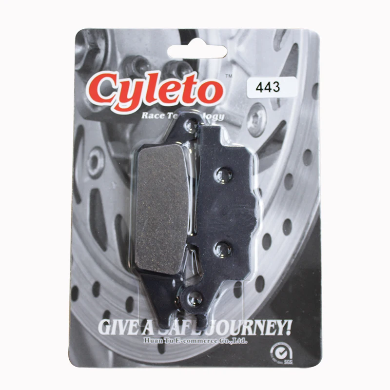 Передние левые тормозные колодки для мотоцикла Cyleto YAMAHA YFM700 YFM 700 гризли 2007 2008 2009 2010