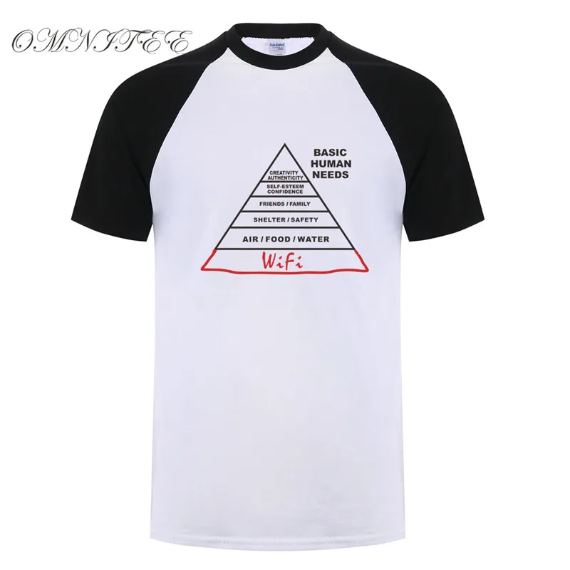 Основные потребности людей интернет компьютер футболка Летняя Модная хлопковая