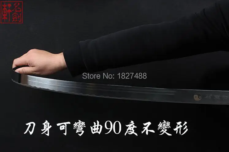 Настоящий медный нож ручной работы/груша дерево Сая китайский кунгфу/Тай Чи Меч