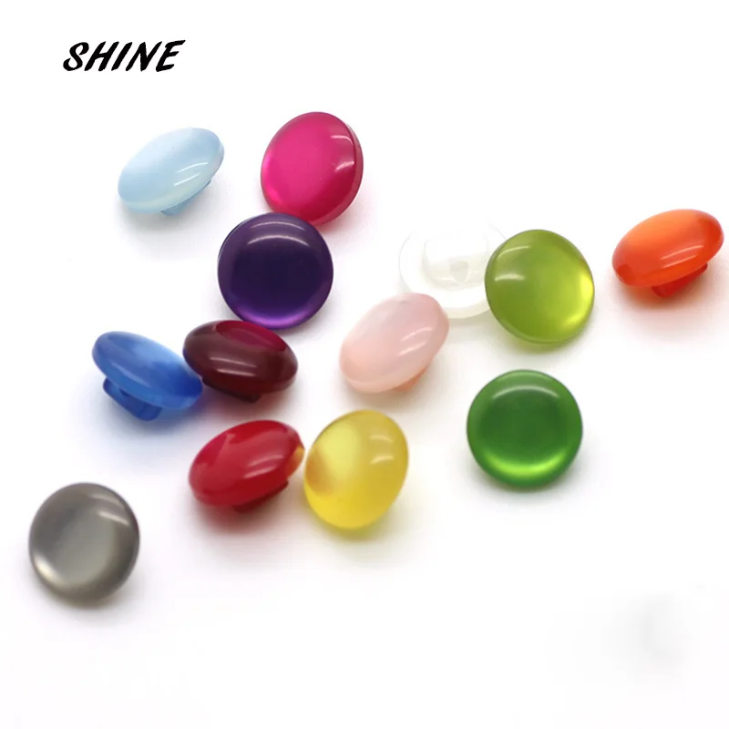 Блестящая акриловая швейная Кнопка Скрапбукинг круглая цветная Конфета