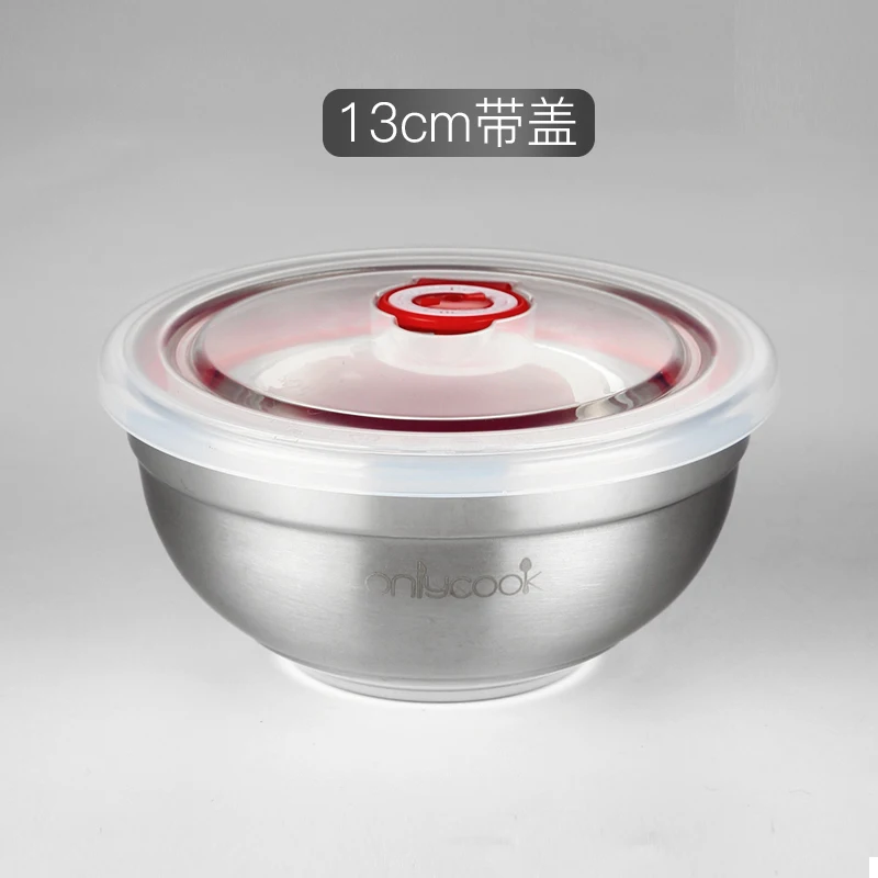 13cm B ONLYCOOK 304 миска из нержавеющей стали Ramen миска маленькая миска для супа купить 2 получить 1 ложку - Цвет: 13cm B