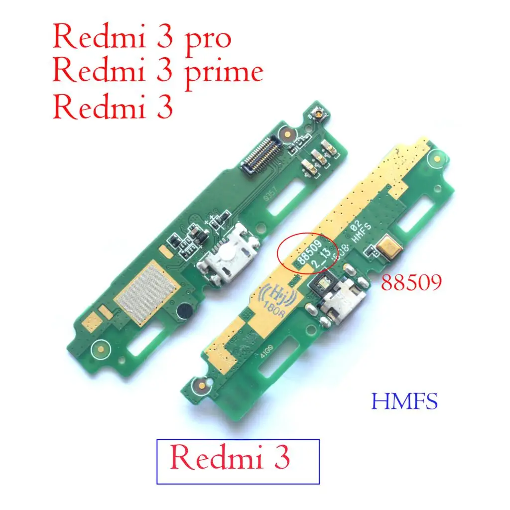 100% оригинальная USB-плата для Xiaomi Redmi 3 3S pro prime 3X док-разъем Micro Usb разъем зарядная